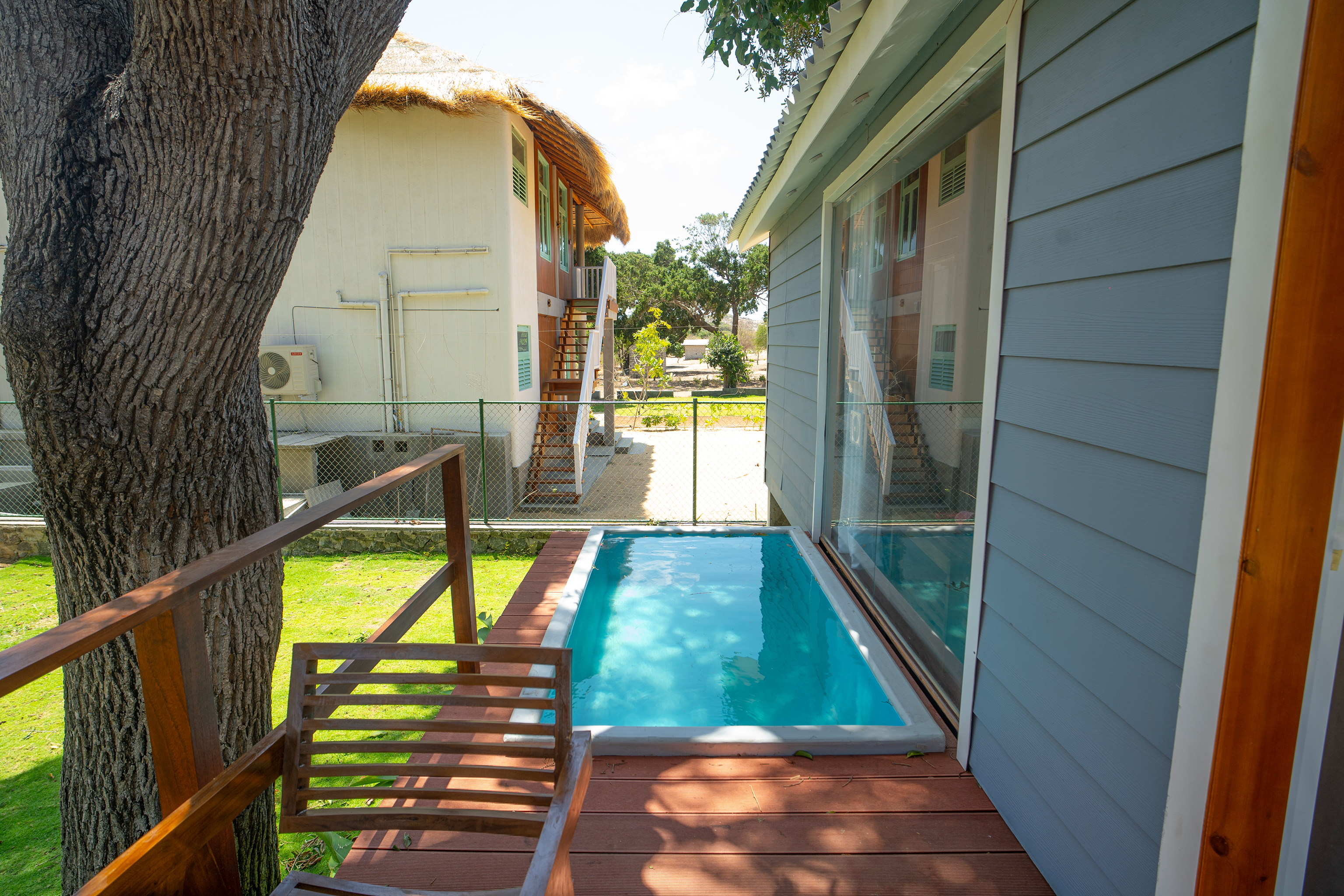 Timber deck seating